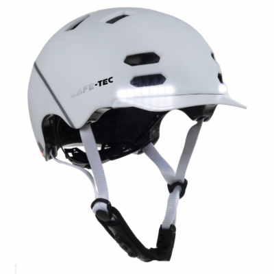 Safe-Tec SK8 SAFE-TEC Chytrá Bluetooth helma/ SK8 White L