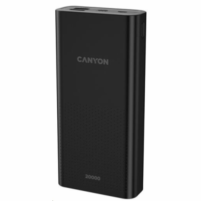 CANYON Power Bank PB-2001, 20000mAh, černá