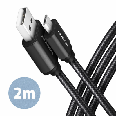 AXAGON BUMM-AM20AB, HQ kabel Micro USB <-> USB-A, 2m, USB...