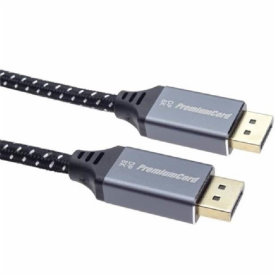 PREMIUMCORD Kabel DisplayPort 1.4 přípojný kabel, kovové ...