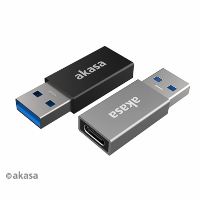 AKASA adaptér USB3.1 Gen2 Type-C na Type-A (F/M), 2ks v b...