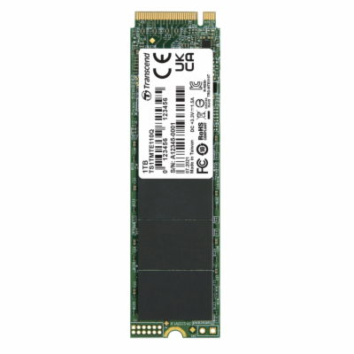 TRANSCEND SSD 110Q 1TB, M.2 2280, PCIe Gen3x4, NVMe, M-Ke...