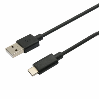 C-Tech CB-USB2C-20B USB 2.0 AM na Type-C AM/CM, 2m, černý...