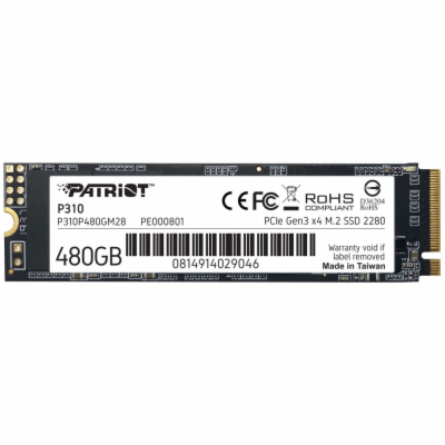 Patriot P310 480GB, P310P480GM28 PATRIOT P310/480GB/SSD/M...