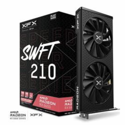 XFX AMD Radeon RX 6600 SWIFT210 CORE 8GB GDDR6, 3x DP, HD...