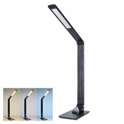 Solight LED stolní lampička stmívatelná, 8W,  display, zm...