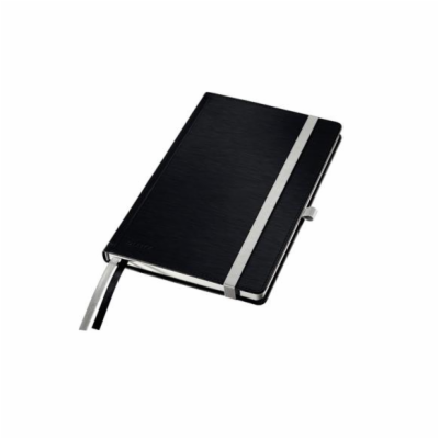 LEITZ Zápisník  STYLE A5, tvrdé desky, čistý, saténově černá