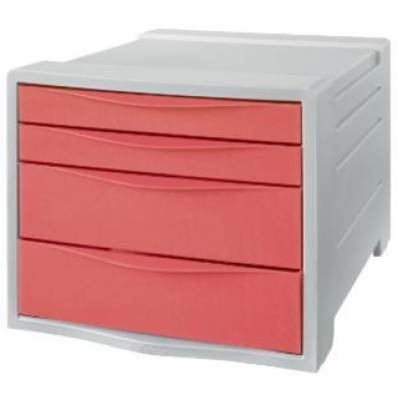 NOBO Zásuvkový box Esselte Colour Breeze, korálová