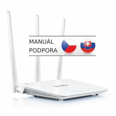 Tenda F3 - Wireless-N Router 802.11b/g/n, 300Mbps, 1x WAN...