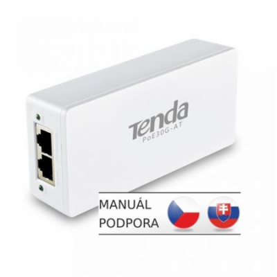 Tenda PoE30G-AT - Gigabit Power Injector, 30W, 48V, 802.3...