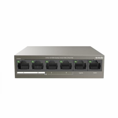 Tenda TEF1106P-4 Tenda TEF1106P-4-63W - PoE AT Switch 63W...