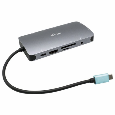 i-Tec USB-C Metal Nano Dock HDMI/VGA with LAN + Charger 1...