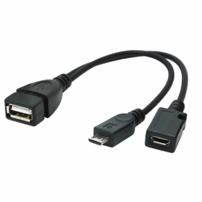 Gembird adaptér OTG USB (AF) / Micro-USB (BF) na Micro-US...