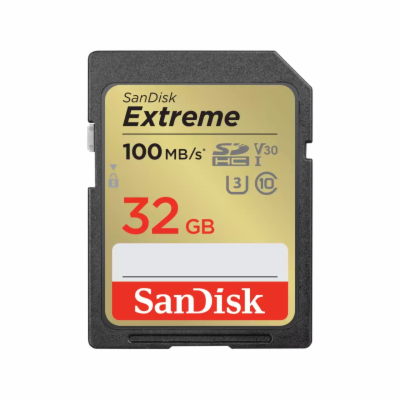 SanDisk SDHC karta 32GB Extreme (100 MB/s Class 10, UHS-I...