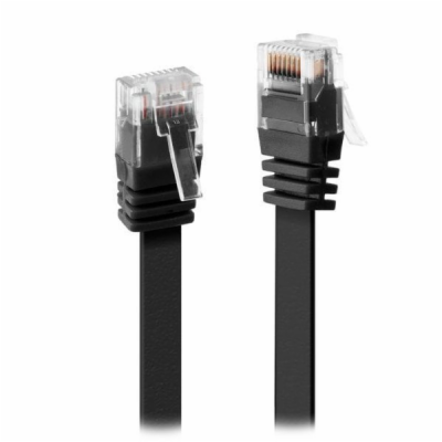 XtendLan Patch kabel Cat6 UTP 7m - černý plochý