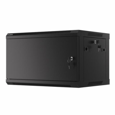 LANBERG Nástěnná jednodílná skříň 19" 6U/600x450, černá (...