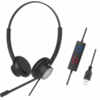 Tellur Wired Headset Voice 320, binaural, USB,  černá
