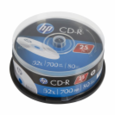 HP CD-R 700MB 52x, cakebox, 25ks (CRE000153) CD-R HP 700M...