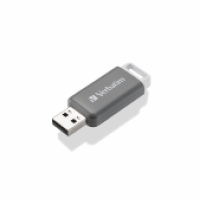 VERBATIM Flash Disk 128GB DataBar USB 2.0 Drive, šedá
