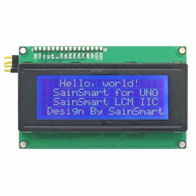 Displej LCD2004 IIC/I2C, 20x4 znaky, modré podsvícení