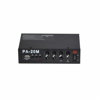 Zesilovač SHOW PA-20M, 20W/4?, přehrávač MP3