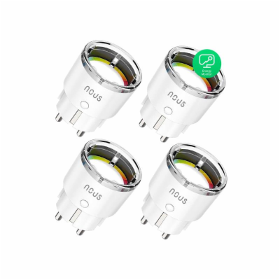 Smart sada zásuvek NOUS A1/4pack WiFi Tuya