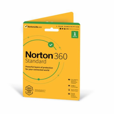 NORTON 360 STANDARD 10GB + VPN 1 uživatel pro 1 zařízení ...