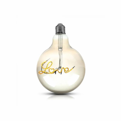 Žárovka Filament LED E27 5W G125 bílá teplá V-TAC VT-2205...