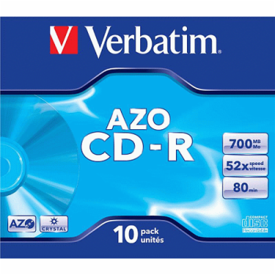 VERBATIM CD-R AZO Jewel 52x 700MB