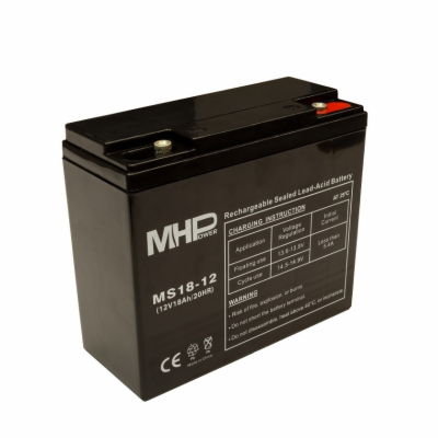 MHPower MS18-12 olověný akumulátor AGM 12V/18Ah, Terminál...