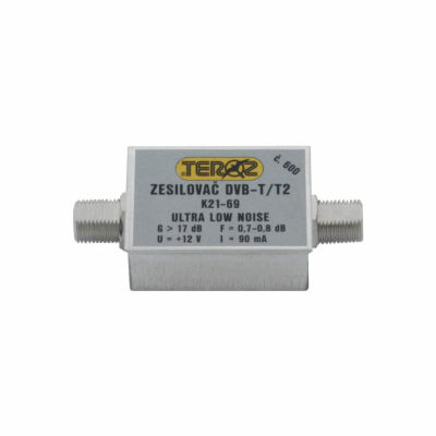 Anténní zesilovač TEROZ 600X, nízkošumový, UHF, G17dB, F0...