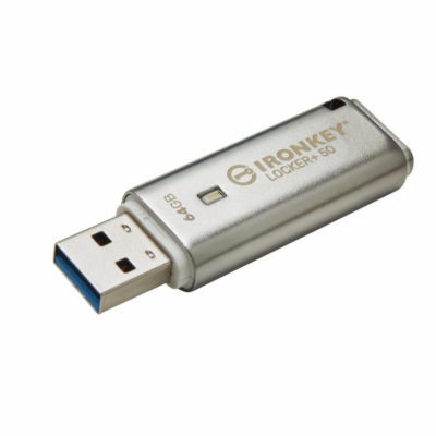 Kingston Flash Disk IronKey 64GB IKLP50 Locker+ 50 AES US...