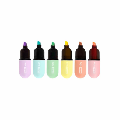 Zvýrazňovač EASY Flash Mini Pastel 6ks