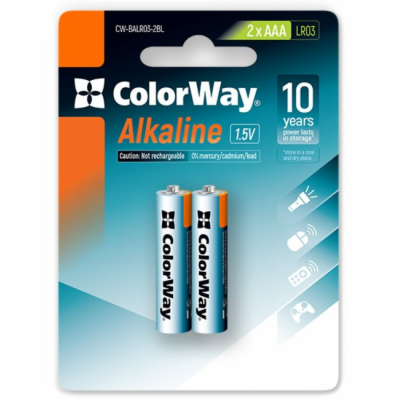 Colorway AAA 2ks CW-BALR03-2BL Colorway alkalická baterie...