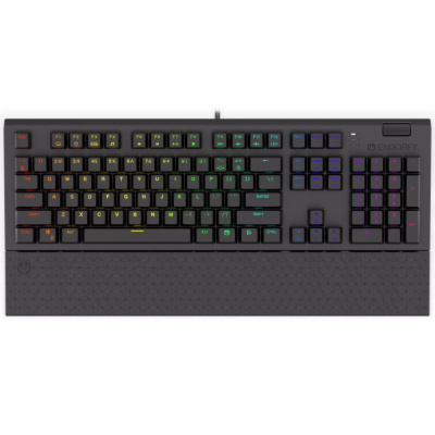 Endorfy Omnis Blue/Drátové USB-A/US layout/Černá