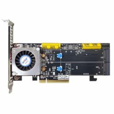 ARECA 2x M.2 NVMe/SATA RAID0/1/JBOD card , PCIe4.0 x8 Car...