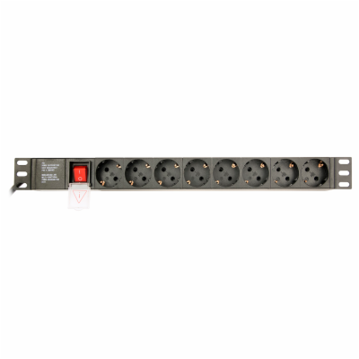 Gembird EG-PDU-014 Gembird PDU 8 schucko, C14, 1U, 10 A, 3m