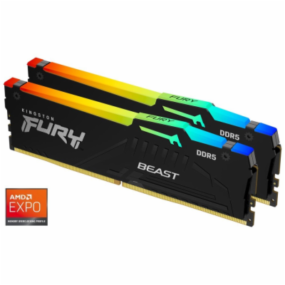 Kingston FURY Beast EXPO/DDR5/64GB/6000MHz/CL36/2x32GB/RG...