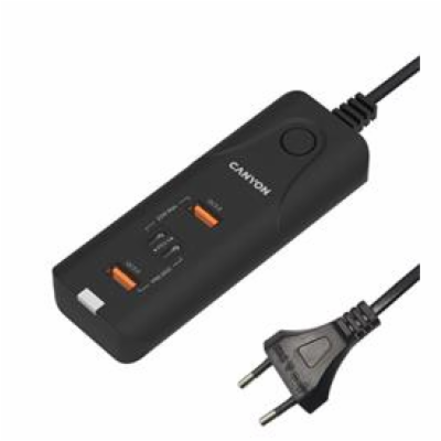 CANYON nabíječka H-10 do sítě 2xUSB-C (PD 20W) + 2x USB-A...