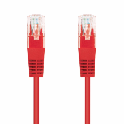 C-TECH Kabel patchcord Cat5e, UTP, červený, 5m