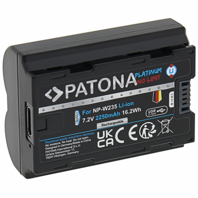 PATONA baterie pro foto Fuji NP-W235 2400mAh Li-Ion Plati...