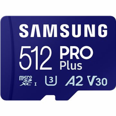 Samsung MicroSDXC 512GB MB-MD512SA/EU PRO Plus + SD adaptér