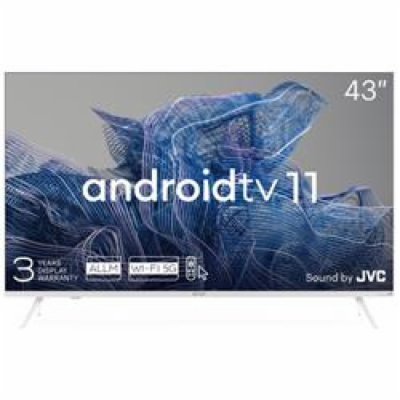 KIVI - 43 , UHD, Android TV 11, White, 3840x2160, 60 Hz, ...