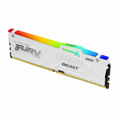Kingston DDR5 DIMM Kit of 2 FURY Beast White RGB XMP 32GB...