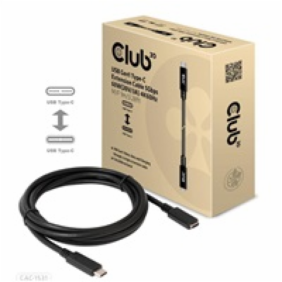 Club3D Prodlužovací kabel USB-C, 5Gbps, 60W(20V/3A), 4K60...