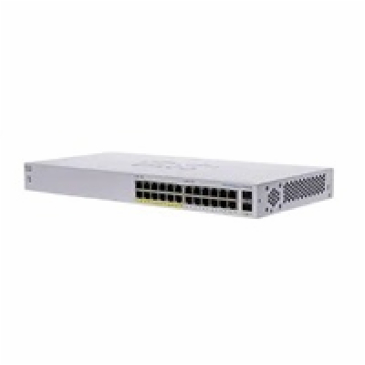 Cisco switch CBS110-24PP-UK (24xGbE, 2xGbE/SFP combo, 12x...