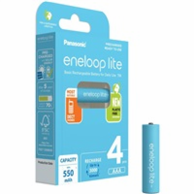 PANASONIC HR03 AAA 4LCCE/4BE ENELOOP LITE N, 550 mAh (Bli...