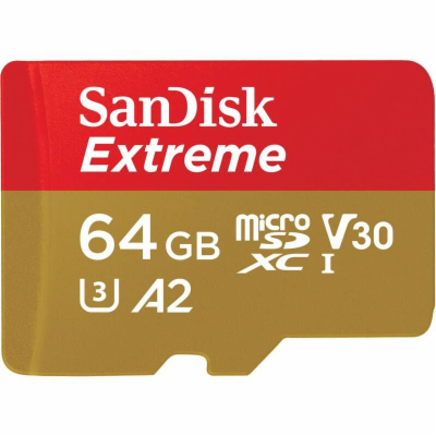 Paměťová karta SanDisk Extreme microSDXC 64GB pro akční k...