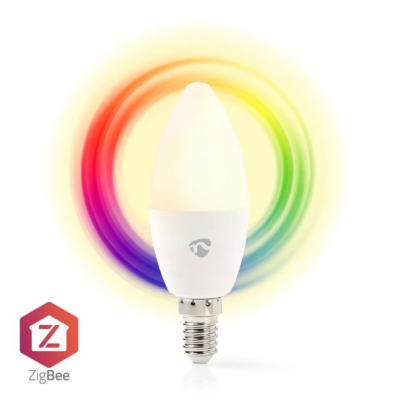 Smart LED žárovka E14 4,9W RGB NEDIS ZBLC10E14 ZigBee Tuya