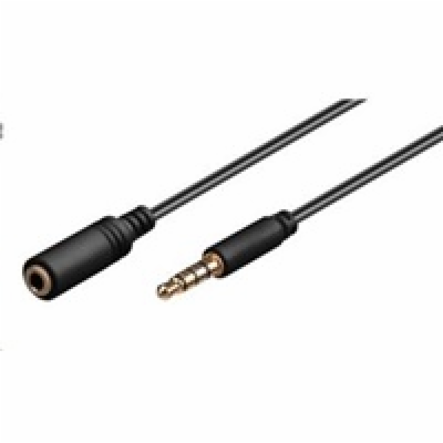 PREMIUMCORD Kabel Jack 3,5mm 4 pinový M/F 1m pro Apple iP...